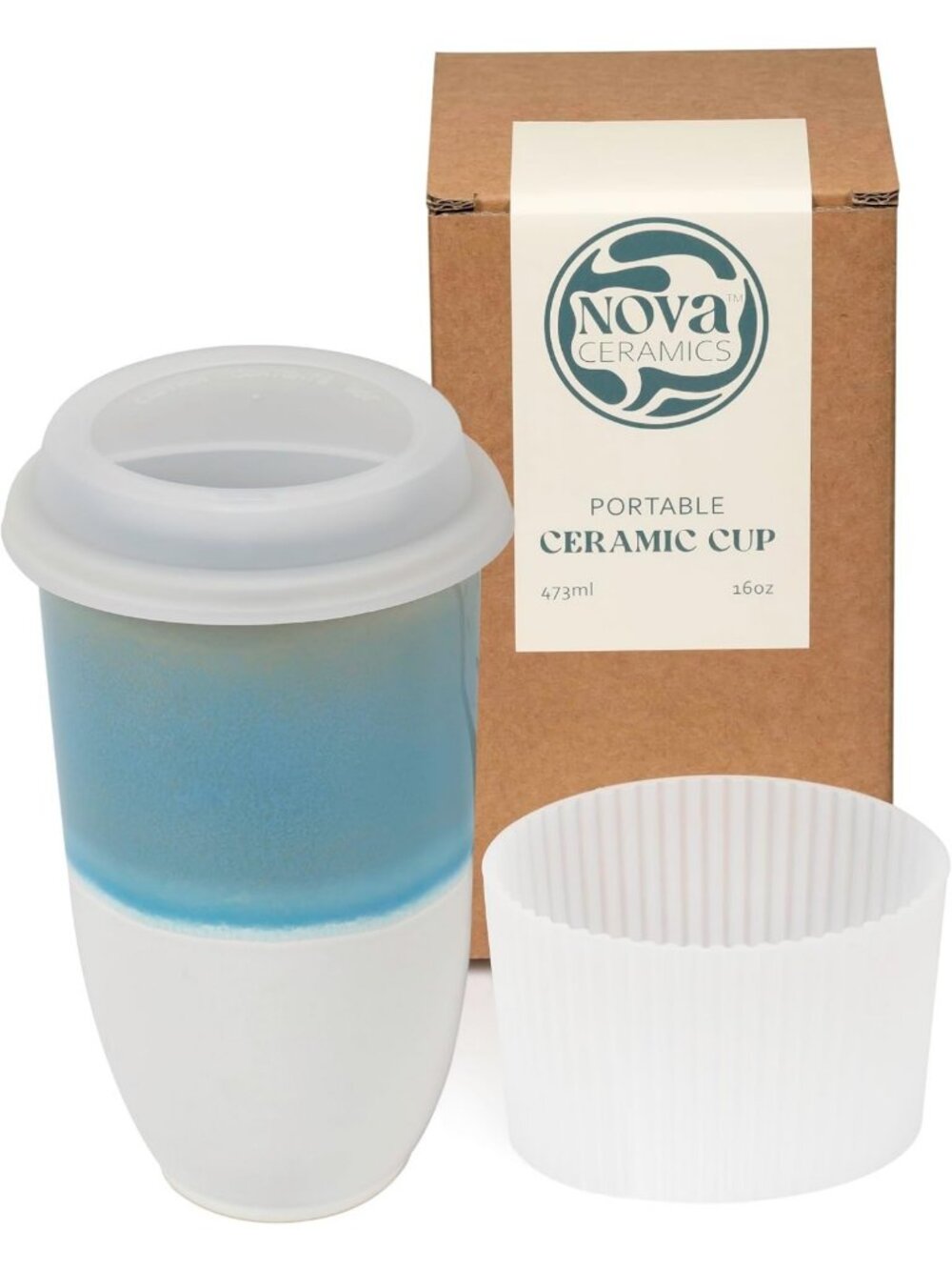 Travel Coffee Tumbler - 16oz On-the-Go Mug, Microwave & Dishwasher Safe, Green